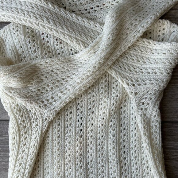 Tejiestilo Sueter’s Tribal Boho Hooded  Long Length Crochet Cardigan - Picture 15 of 16